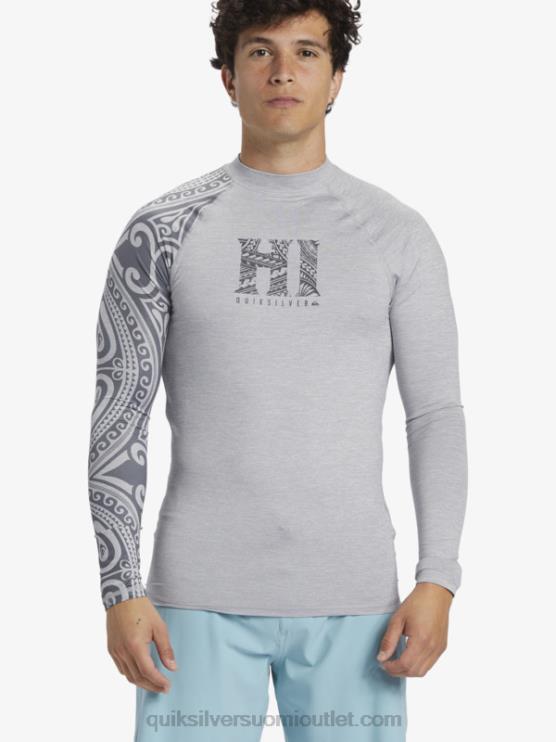 Quiksilver D6JJ922 miehet räntä kanerva hawaii big island upf 50 pitkähihainen surffauspaita
