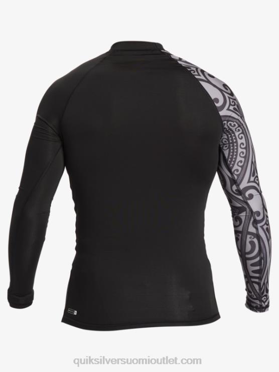Quiksilver D6JJ923 miehet musta hawaii big island upf 50 pitkähihainen surffauspaita