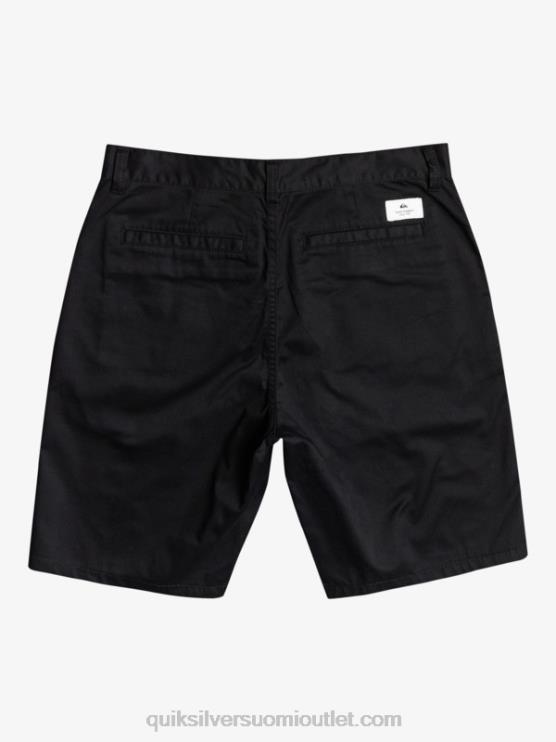 Quiksilver D6JJ1274 miehet musta crest chino 21 shortsit