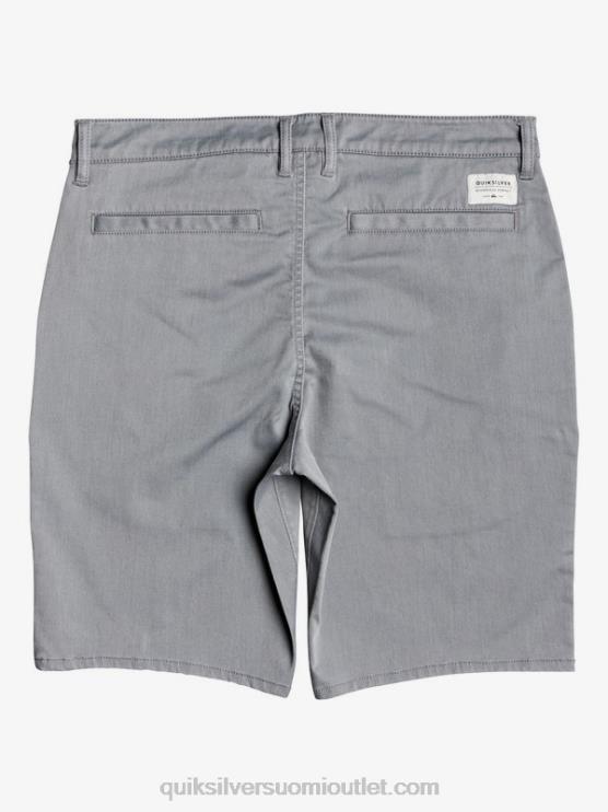 Quiksilver D6JJ1312 miehet vaaleanharmaa kanerva päivittäiset union stretch 20 chino taskushortsit