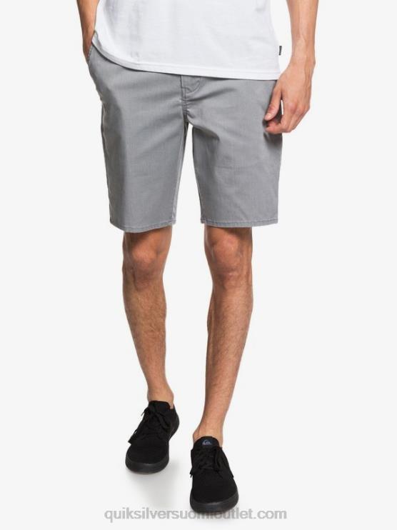 Quiksilver D6JJ1312 miehet vaaleanharmaa kanerva päivittäiset union stretch 20 chino taskushortsit