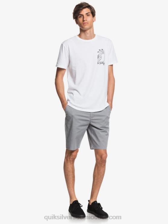 Quiksilver D6JJ1312 miehet vaaleanharmaa kanerva päivittäiset union stretch 20 chino taskushortsit