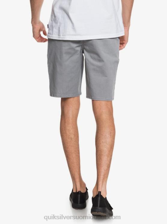 Quiksilver D6JJ1312 miehet vaaleanharmaa kanerva päivittäiset union stretch 20 chino taskushortsit