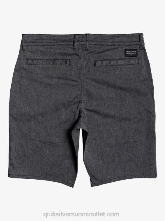 Quiksilver D6JJ1313 miehet tummanharmaa kanerva päivittäiset union stretch 20 chino taskushortsit