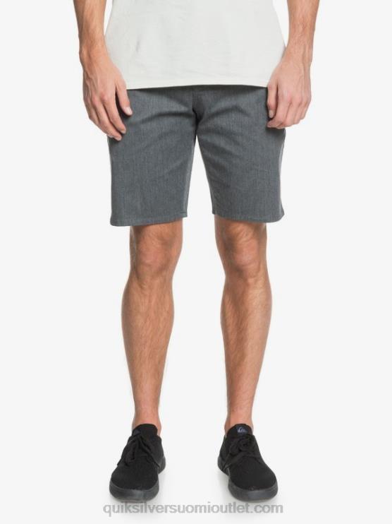 Quiksilver D6JJ1313 miehet tummanharmaa kanerva päivittäiset union stretch 20 chino taskushortsit