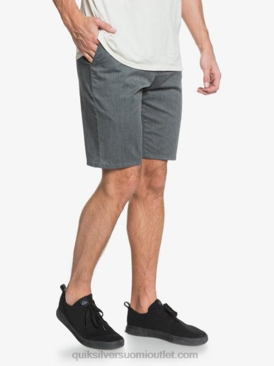 Quiksilver D6JJ1313 miehet tummanharmaa kanerva päivittäiset union stretch 20 chino taskushortsit