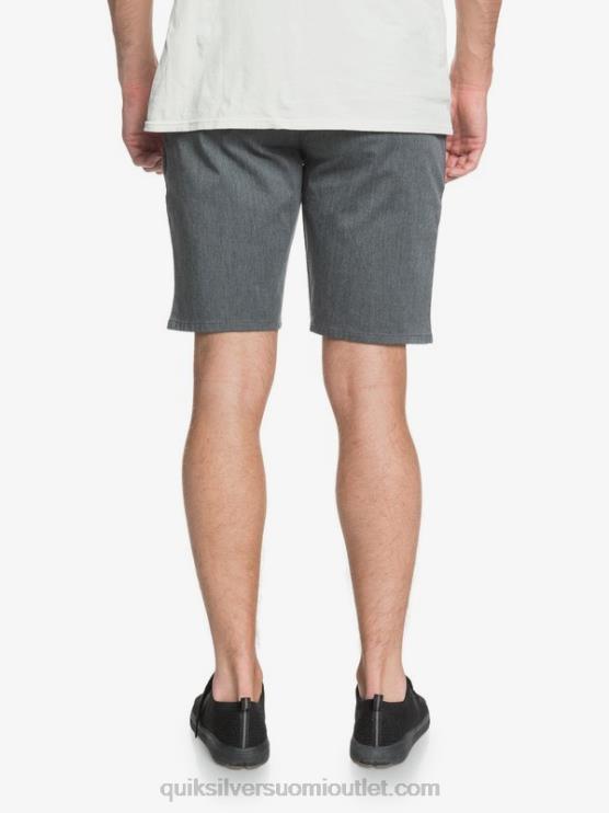 Quiksilver D6JJ1313 miehet tummanharmaa kanerva päivittäiset union stretch 20 chino taskushortsit