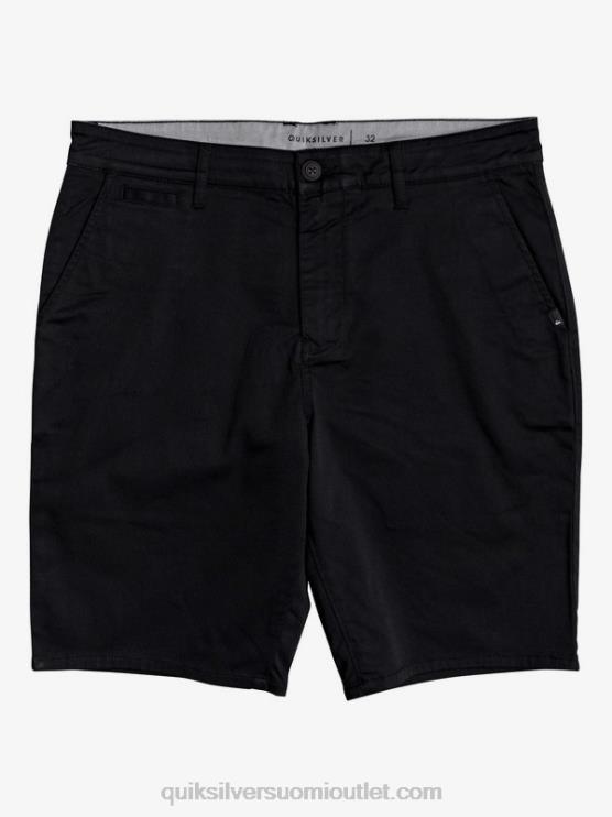 Quiksilver D6JJ1314 miehet musta päivittäiset union stretch 20 chino taskushortsit