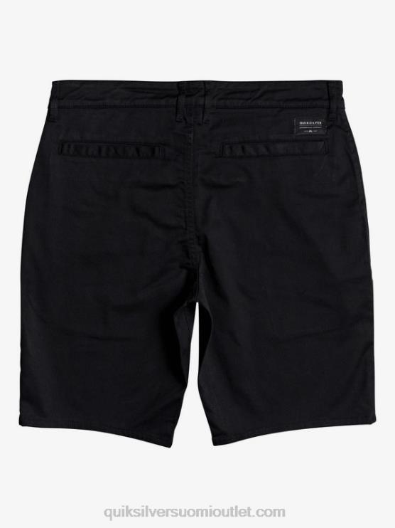 Quiksilver D6JJ1314 miehet musta päivittäiset union stretch 20 chino taskushortsit