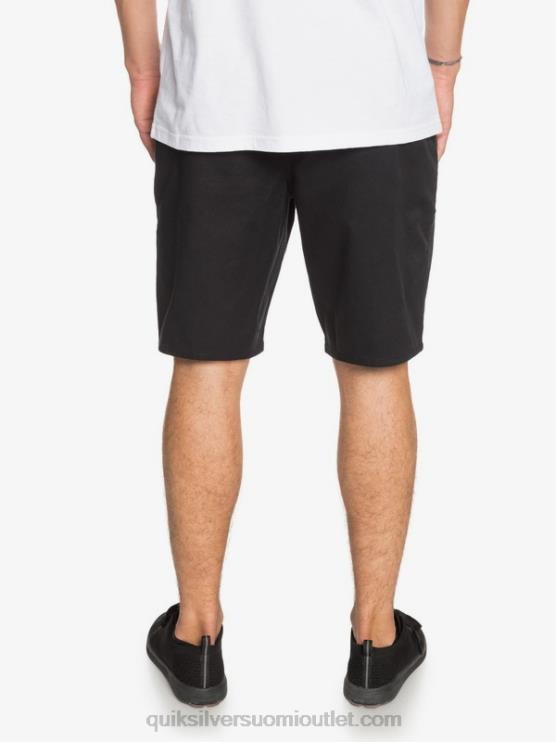 Quiksilver D6JJ1314 miehet musta päivittäiset union stretch 20 chino taskushortsit