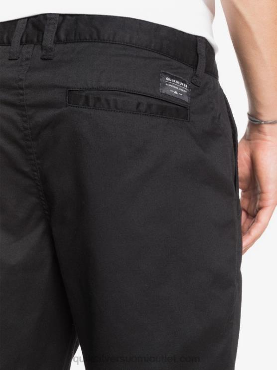Quiksilver D6JJ1314 miehet musta päivittäiset union stretch 20 chino taskushortsit