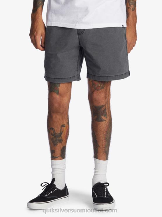 Quiksilver D6JJ1381 miehet musta Taxer 17 -vyötäröshortsit