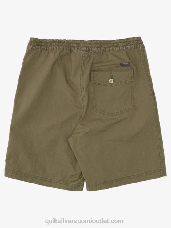 Quiksilver D6JJ1579 miehet pölyinen oliivi vesimies surffishortsejen jälkeen