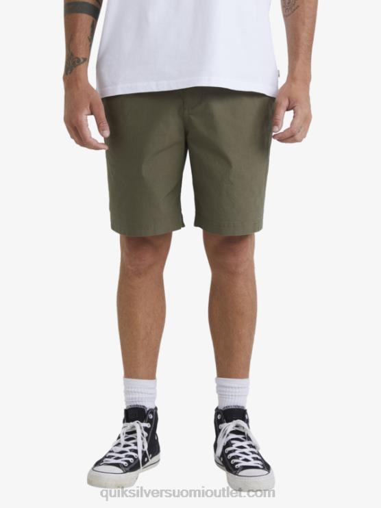 Quiksilver D6JJ1579 miehet pölyinen oliivi vesimies surffishortsejen jälkeen