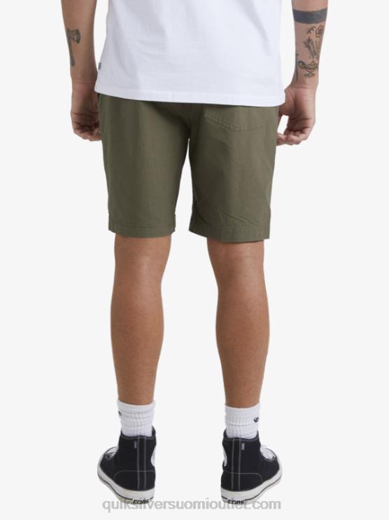Quiksilver D6JJ1579 miehet pölyinen oliivi vesimies surffishortsejen jälkeen