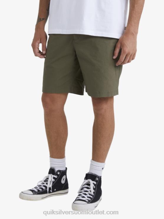 Quiksilver D6JJ1579 miehet pölyinen oliivi vesimies surffishortsejen jälkeen