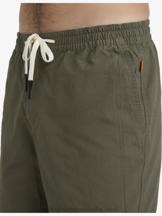 Quiksilver D6JJ1579 miehet pölyinen oliivi vesimies surffishortsejen jälkeen