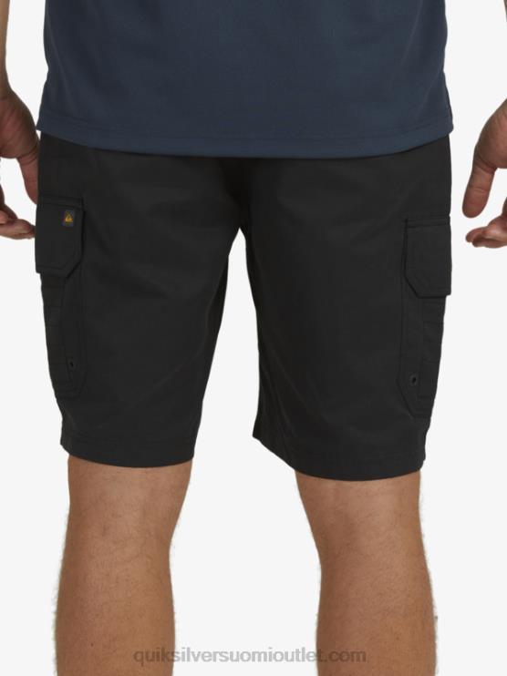 Quiksilver D6JJ1727 miehet musta waterman maldive 20 cargo shortsit