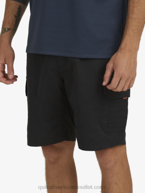 Quiksilver D6JJ1727 miehet musta waterman maldive 20 cargo shortsit