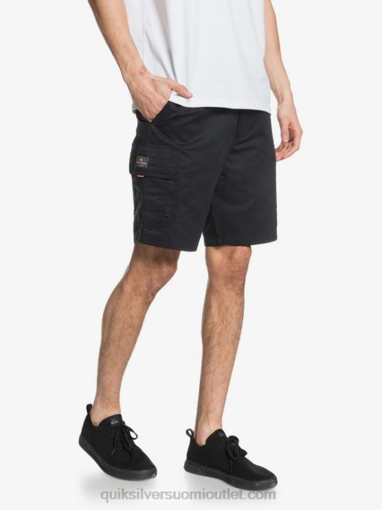 Quiksilver D6JJ1727 miehet musta waterman maldive 20 cargo shortsit
