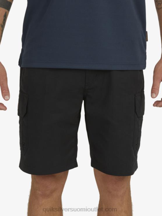 Quiksilver D6JJ1727 miehet musta waterman maldive 20 cargo shortsit