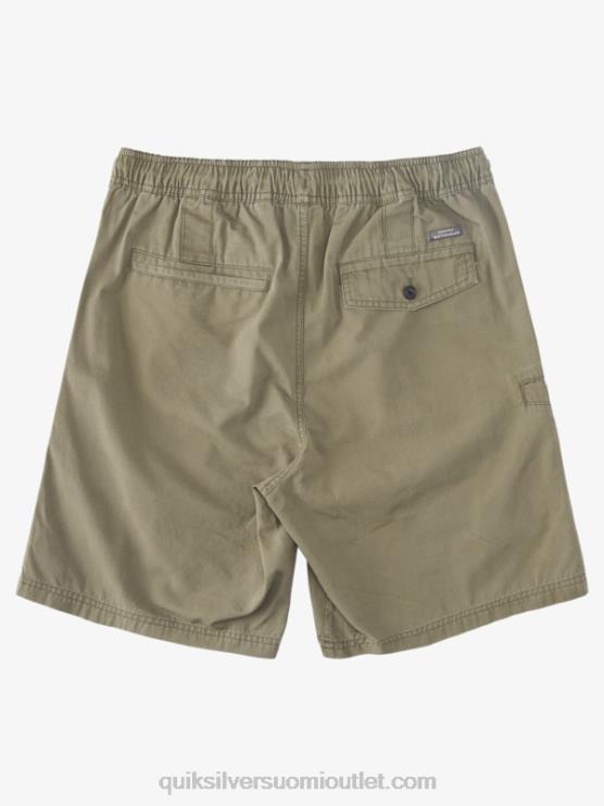 Quiksilver D6JJ253 miehet pölyinen oliivi vesimies viimeinen kevyt joustava 19 shortsit