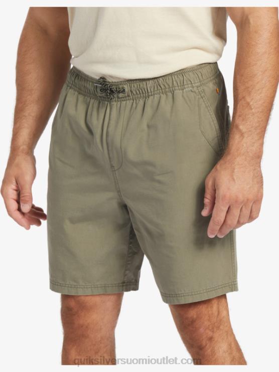 Quiksilver D6JJ253 miehet pölyinen oliivi vesimies viimeinen kevyt joustava 19 shortsit