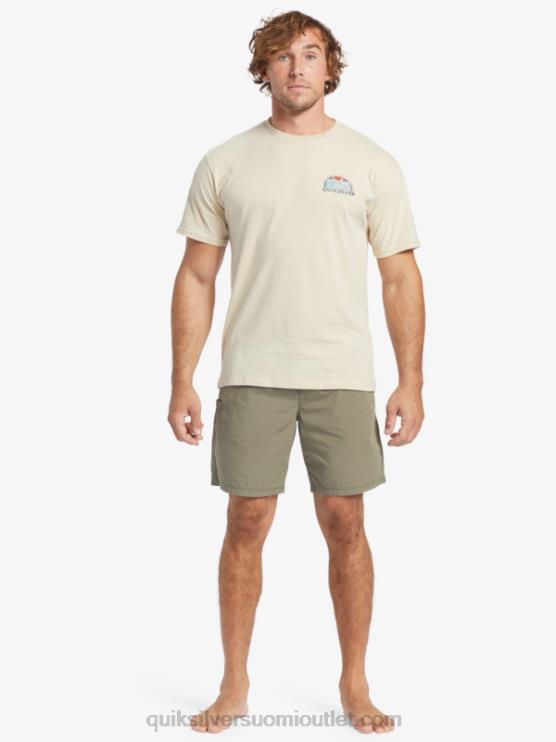 Quiksilver D6JJ253 miehet pölyinen oliivi vesimies viimeinen kevyt joustava 19 shortsit