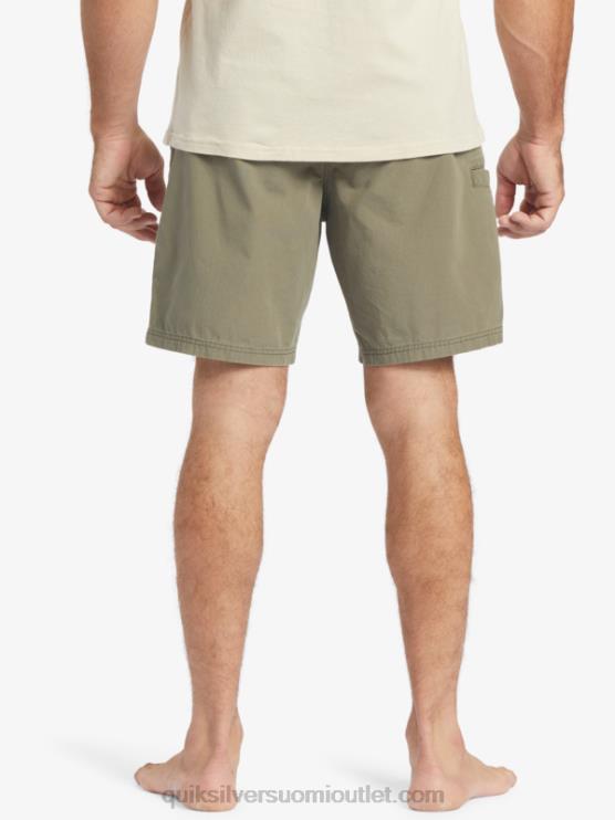 Quiksilver D6JJ253 miehet pölyinen oliivi vesimies viimeinen kevyt joustava 19 shortsit