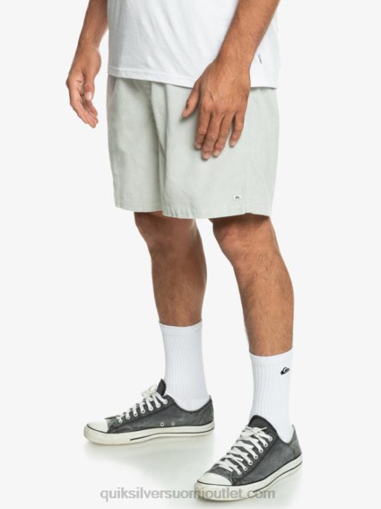 Quiksilver D6JJ363 miehet harmaa violetti taxer cord shortsit
