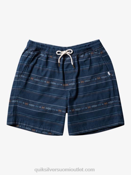 Quiksilver D6JJ420 miehet midnight navy mini jacquard taxer jacquard shortsit