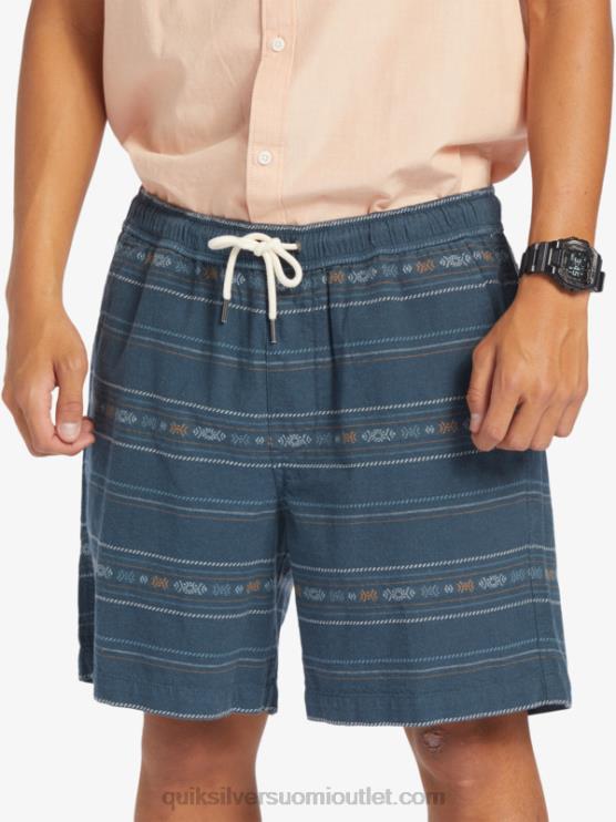 Quiksilver D6JJ420 miehet midnight navy mini jacquard taxer jacquard shortsit