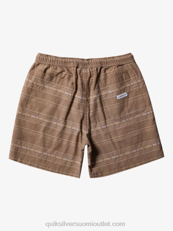 Quiksilver D6JJ421 miehet oliivinharmaa minijacquard taxer jacquard shortsit