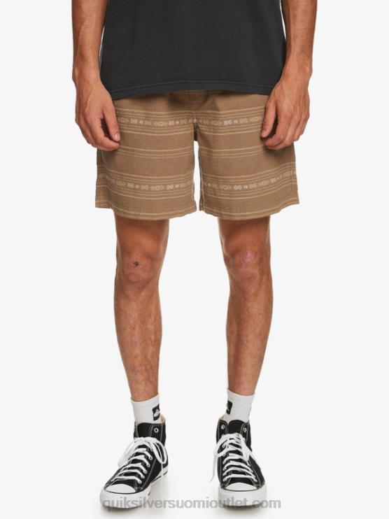 Quiksilver D6JJ421 miehet oliivinharmaa minijacquard taxer jacquard shortsit