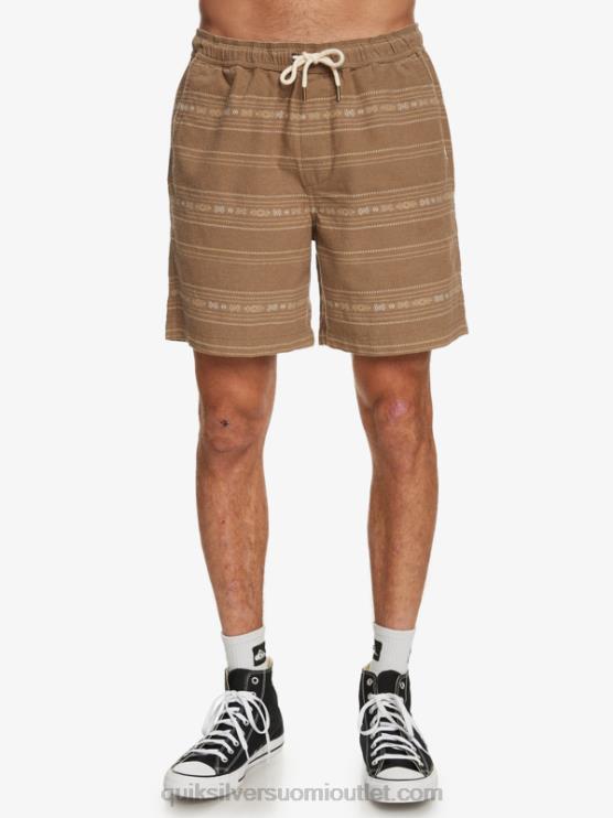 Quiksilver D6JJ421 miehet oliivinharmaa minijacquard taxer jacquard shortsit