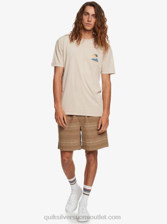 Quiksilver D6JJ421 miehet oliivinharmaa minijacquard taxer jacquard shortsit