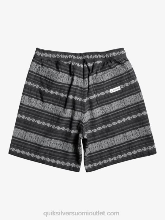 Quiksilver D6JJ423 miehet musta taxer jaquard hori taxer jacquard shortsit