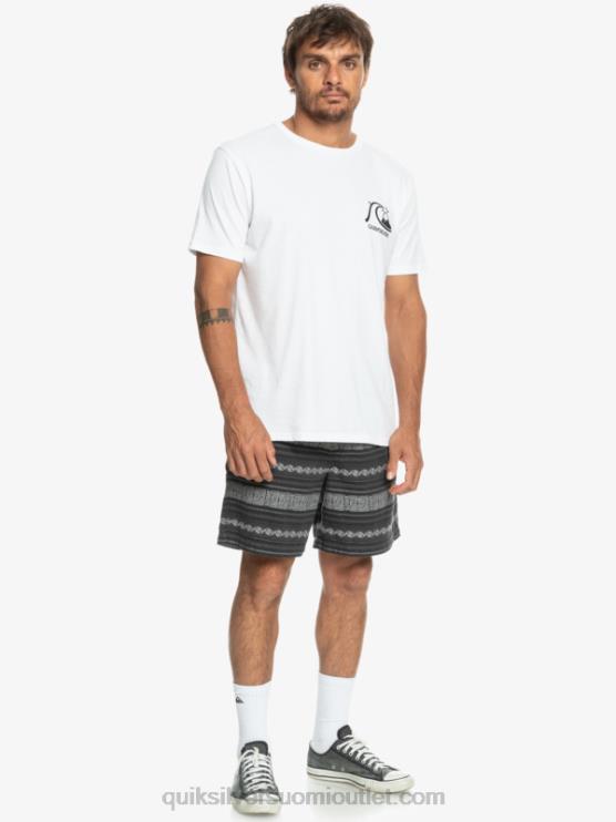 Quiksilver D6JJ423 miehet musta taxer jaquard hori taxer jacquard shortsit
