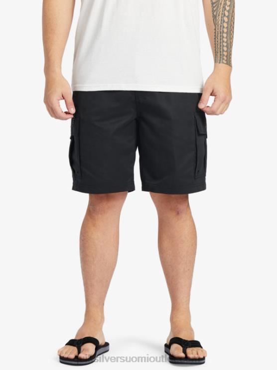 Quiksilver D6JJ785 miehet musta waterman maldive atoll cargo 20 shortsit