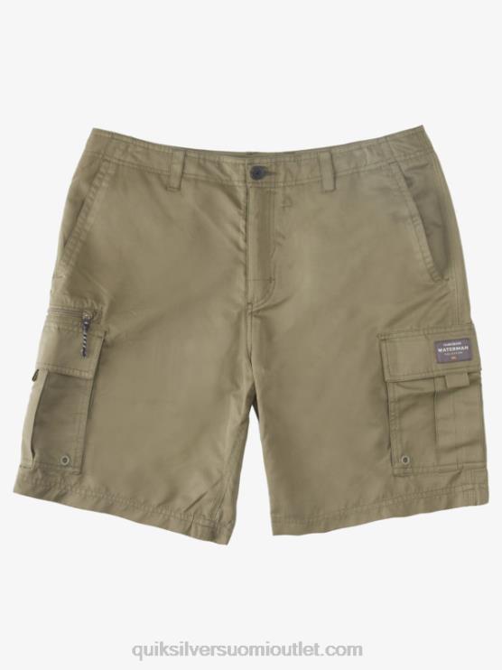 Quiksilver D6JJ787 miehet pölyinen oliivi waterman maldive atoll cargo 20 shortsit