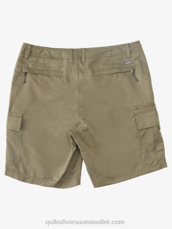Quiksilver D6JJ787 miehet pölyinen oliivi waterman maldive atoll cargo 20 shortsit