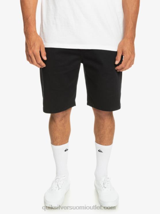 Quiksilver D6JJ856 miehet musta päivittäiset union stretch chino 20 shortsit