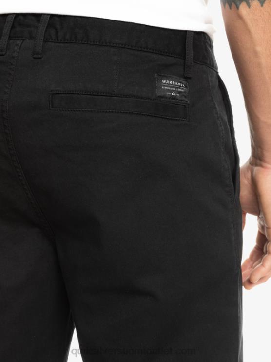 Quiksilver D6JJ856 miehet musta päivittäiset union stretch chino 20 shortsit