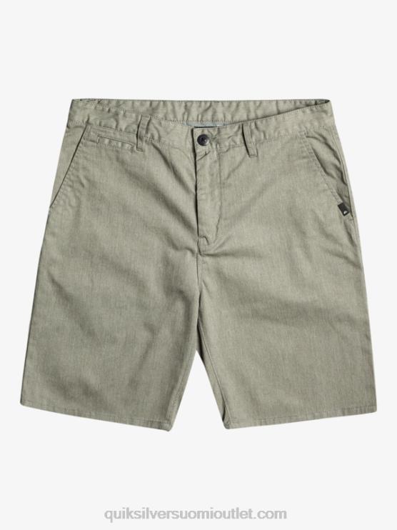 Quiksilver D6JJ858 miehet vaaleanharmaa kanerva päivittäiset union stretch chino 20 shortsit
