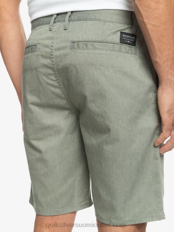 Quiksilver D6JJ858 miehet vaaleanharmaa kanerva päivittäiset union stretch chino 20 shortsit