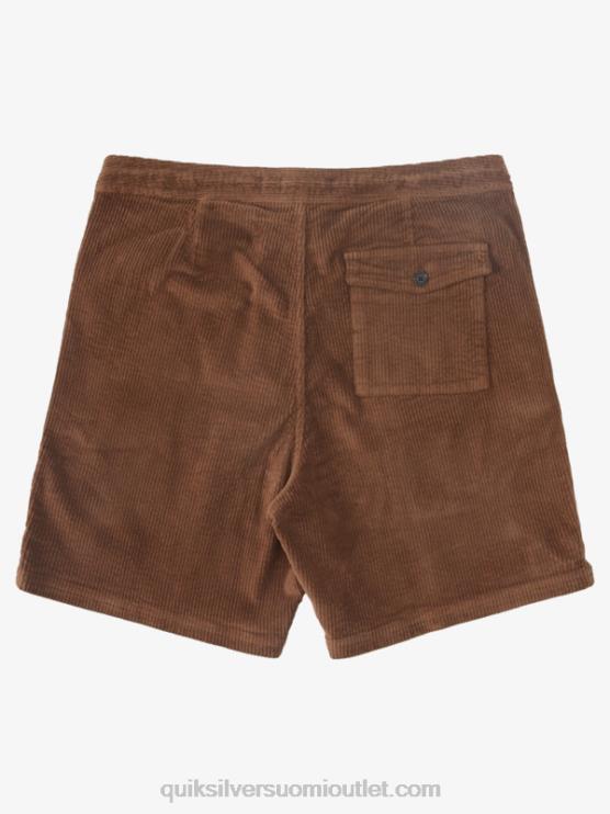 Quiksilver D6JJ875 miehet tumma maa waterman cordy vakosametti shortsit