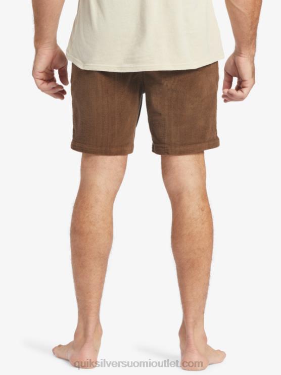 Quiksilver D6JJ875 miehet tumma maa waterman cordy vakosametti shortsit
