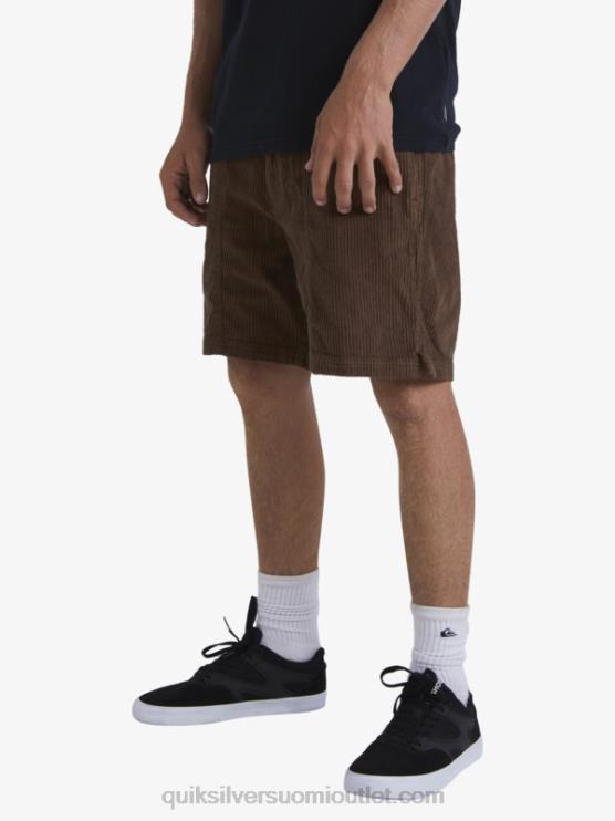 Quiksilver D6JJ875 miehet tumma maa waterman cordy vakosametti shortsit