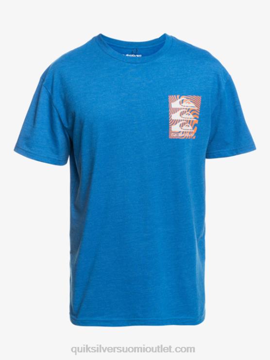 Quiksilver D6JJ1015 miehet snorkkelin sininen vääntyneitä kuvioita t-paita