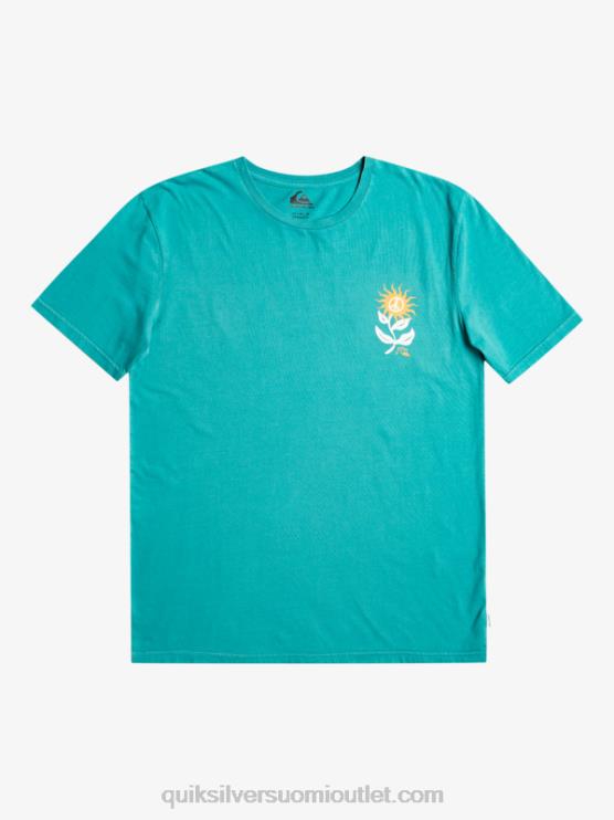 Quiksilver D6JJ1021 miehet britanen sininen sun bloom t-paita